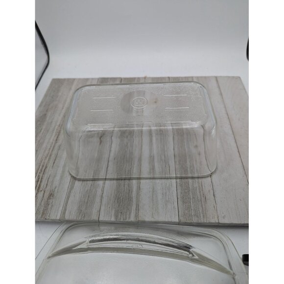 Vintage Westinghouse Clear Glass Bread Meatloaf Refrigerator Dish Dome Fin Lid - Picture 10 of 12